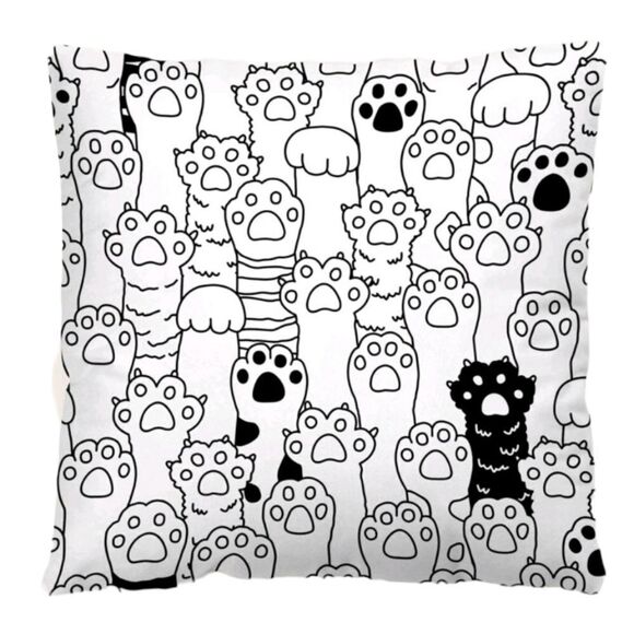 Paw 🐾 Print Pillow Cover - Picture 1 of 6